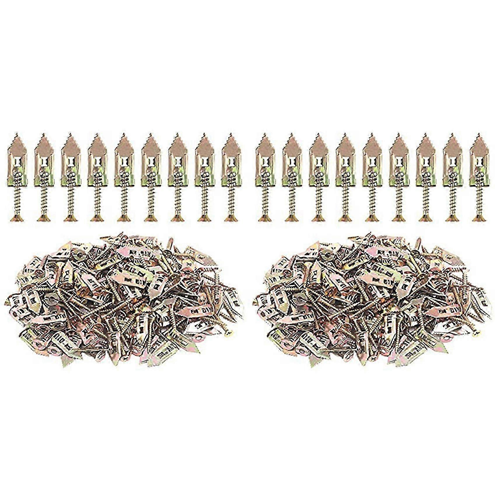 100 Selbstbohrende Dübel Für Trockenbauwände Mit Schrauben, Hohlwanddübel-set Mit Schrauben, Kompatibel Mit Wanddämmplatten, Shelf-jxlgv
