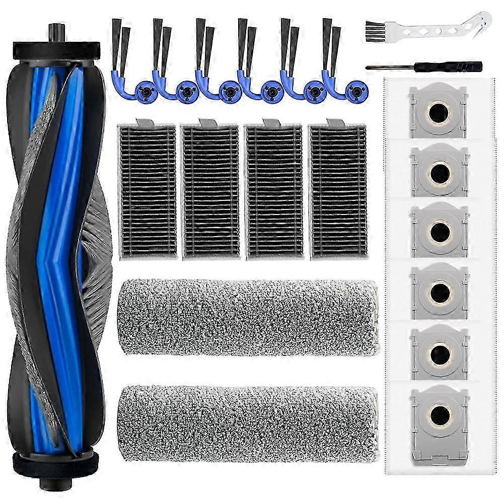 21-teiliges Ersatzteilset Für Ecovacs Deebot X9 Pro Omni/x9 Pro Saugroboter: Hauptbürste, Seitenbürste, Wischwalze, Filter, Staubbeutel – Jxlgv