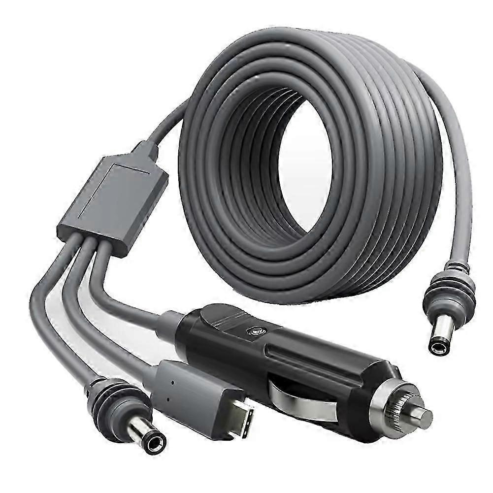 3-in-1-gleichstromkabel, 3 M (10 Fuß), Usb-c 12–24 V Zigarettenanzünderstecker Und Gleichstromstecker, Kompatibel Mit Mini-jxlgv