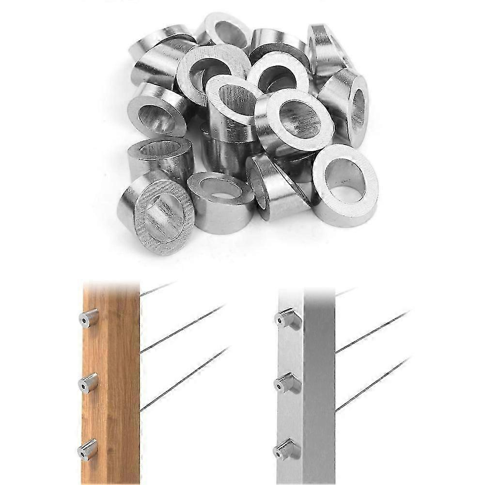 40er-pack Edelstahl-kabelgeländer-set (3/8 Zoll) Mit Abgeschrägten Unterlegscheiben (25, 30, 35 Grad), Kompatibel Mit Dem Terrassen- Und Treppengeländersystem Jxlgv