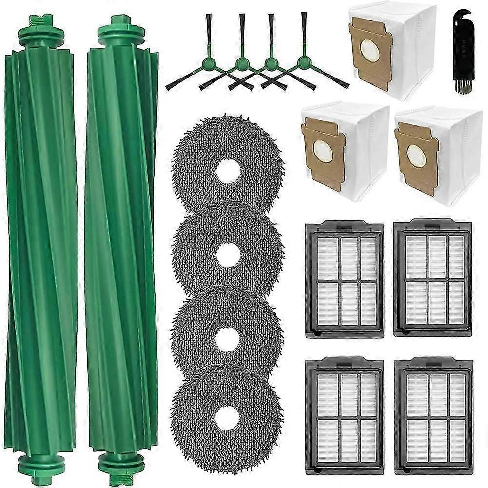 Ersatzteilset Für Irobot Roomba Plus 405/505 Combo, Hauptbürste, Seitenbürste, Wischpads, Hepa-filter, Staubbeutel, Reinigungswerkzeug – Jxlgv