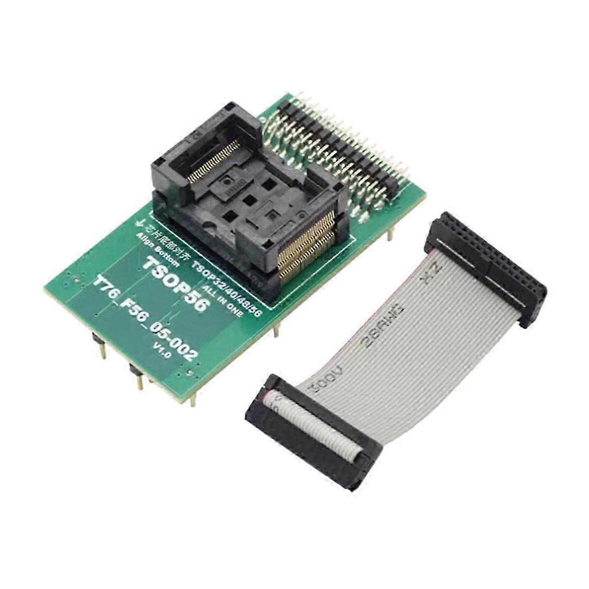 Für Xgecu T76 Programmiergerät Tsop32 Tsop40 Tsop48 Tsop56 Zif-adapter Brennsockel-jxlgv