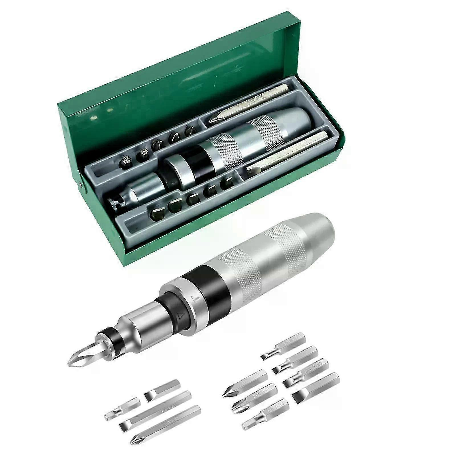 Schlagschrauber-set, Hand-schlagschrauberbits, Hochleistungs-schlitz-, Kreuzschlitz- Und Sechskantbits Mit Manuellem Schlagkorrekturschraubendreher – Jxlgv