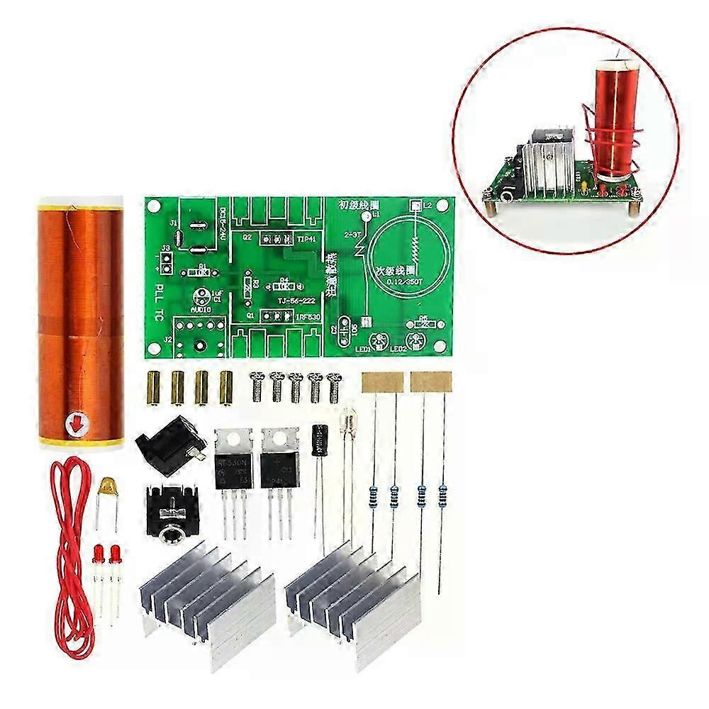 Mini-musik-tesla-spulen-plasma-lautsprecher, Tesla-funkübertragung, Diy-spulen-kit, 1 Set Tesla-diy-montageteile, Neu-jxlgv