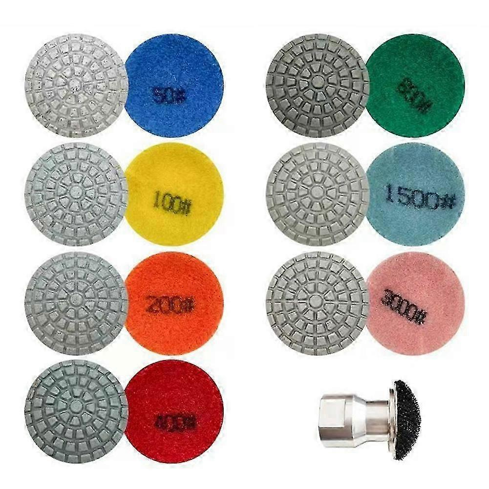 8-teiliges Set Aus 2-zoll-polierscheiben Und Schleifscheiben, Geeignet Für Stein- Und Betonoberflächen – Jxlgv