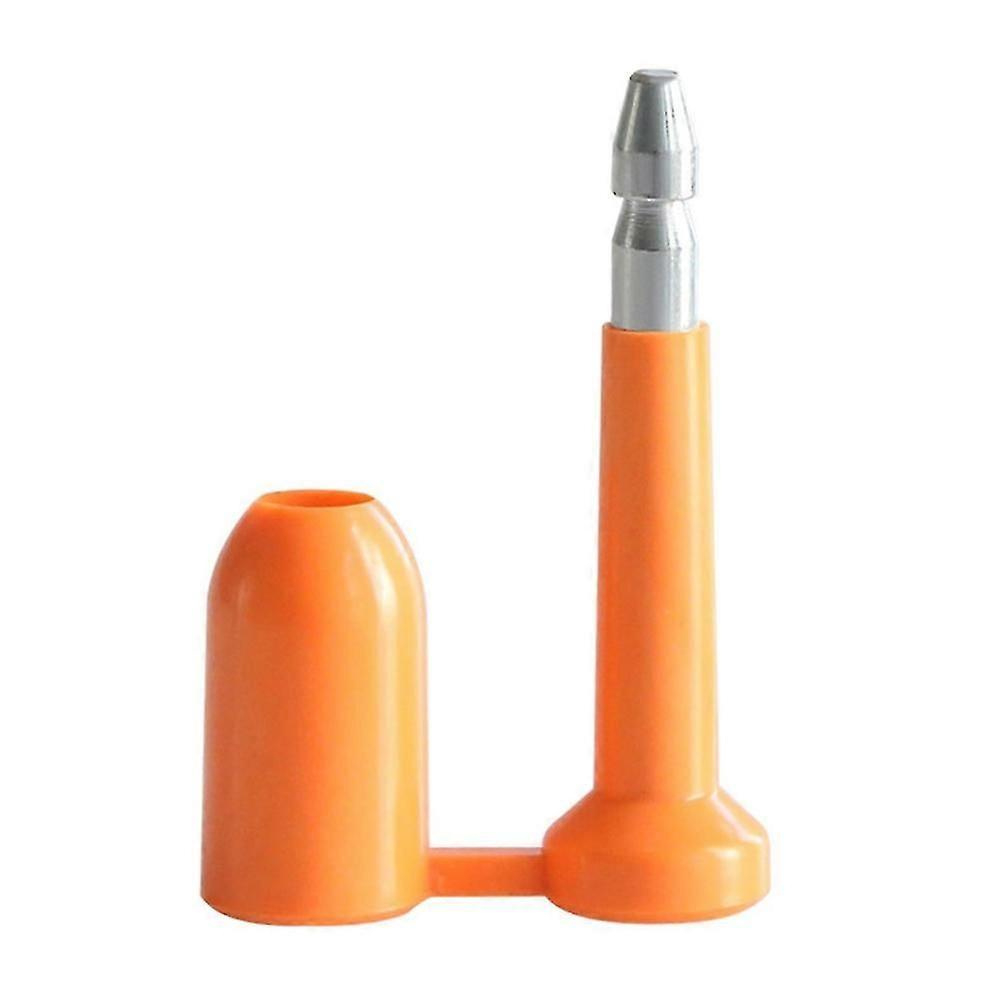 10 Stück Diebstahlsichere Behälterplomben, Einweg-bleiplomben In Kugelform, Selbstverriegelnde Kabelbinder Aus Metall, Orange-jxlgv