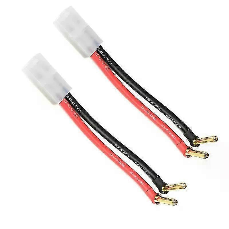 1/2 Stück Tamiya-buchsenadapter Auf 90°-40°-18°-vergoldeten Stecker, Ladekabel 12 Awg, 10 Cm, Passend Für Lipo-akkuladegeräte – Jxlgv