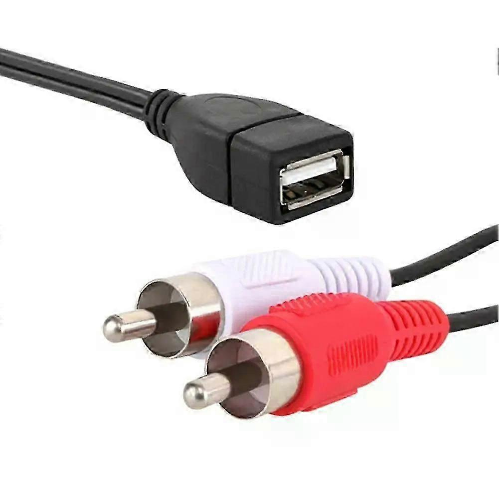 15 M Usb-a-buchse Auf 2 Cinch-stecker Audio-/video-verlängerungskabel – Jxlgv