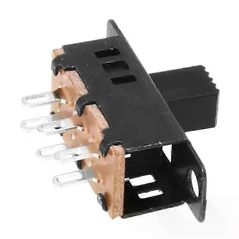 10 Stück Hochknopf-dpdt-schiebeschalter, 6-polig, 3-positionen, 05a 50v Dc-jxlgv
