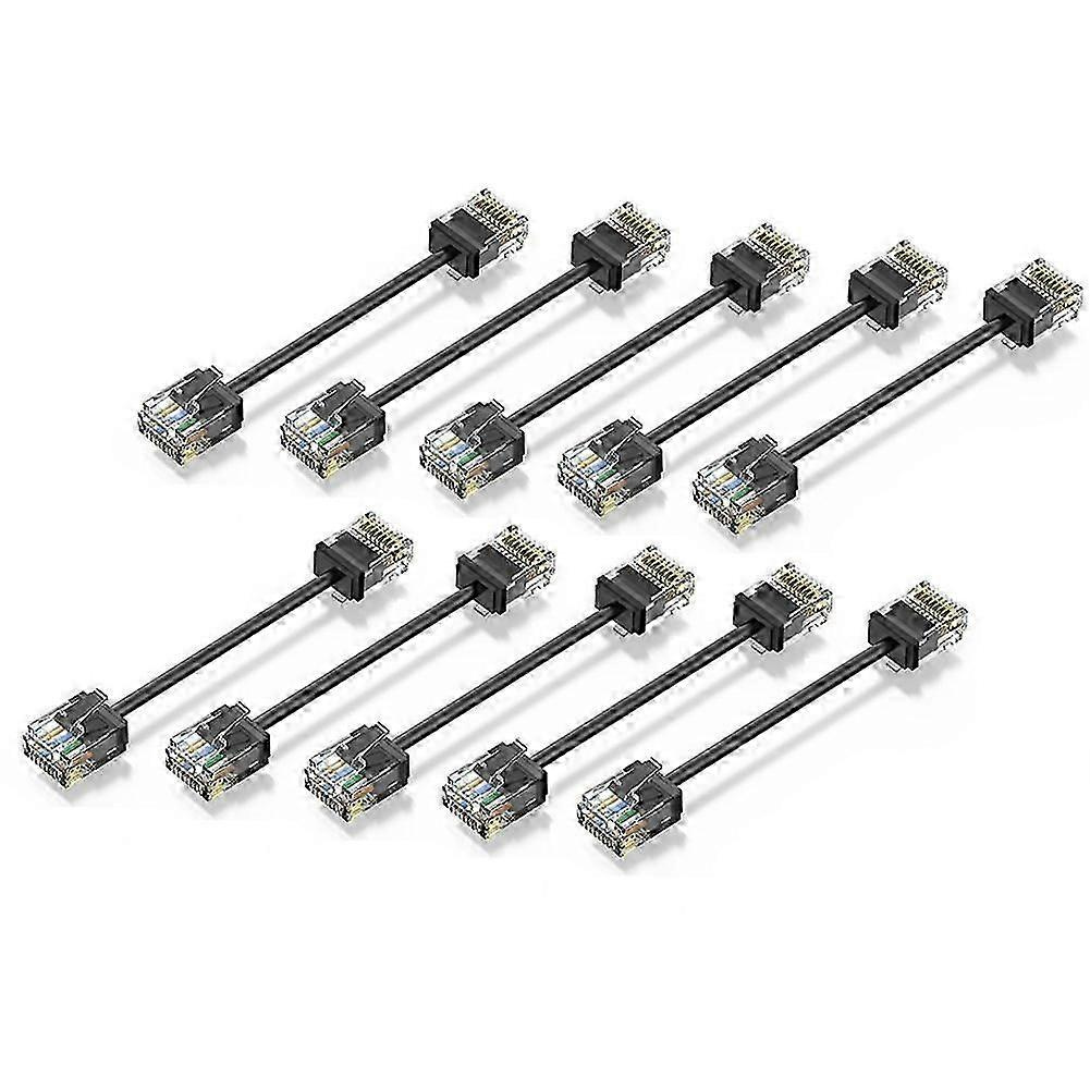 10er-pack Cat6/cat6a Slim Rj45 Utp Netzwerkkabel 10 Gbit/s Cat 6 Patchkabel Kompatibel Mit Patchpanel Zu Switch Flexibel-jxlgv