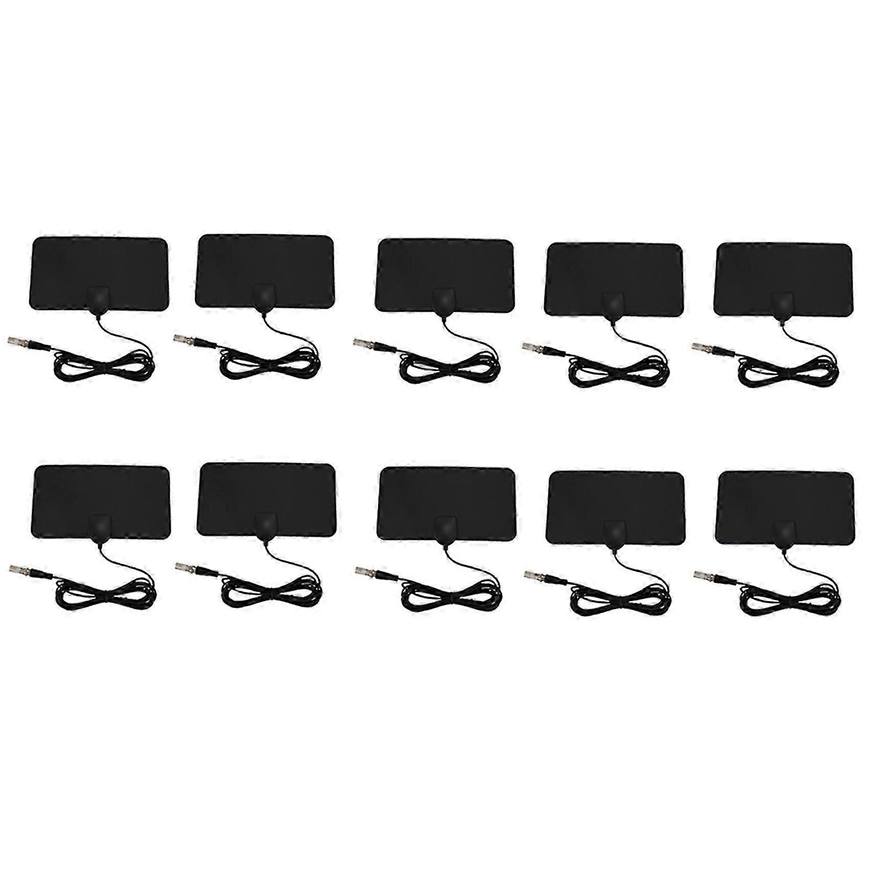 10x Flache Hd-digital-innenraum-zoom-tv-antenne Hdtv 80 Km Reichweite Tvfox Vhf Uhf Dvb-jxlgv