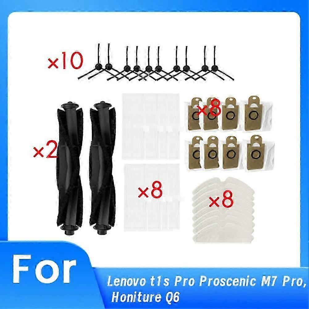 26-teiliges Zubehör- Und Ersatzteilset Für Lenovo T1s Pro/proscenic M7 Pro/honiture Q6 Staubsauger – Jxlgv