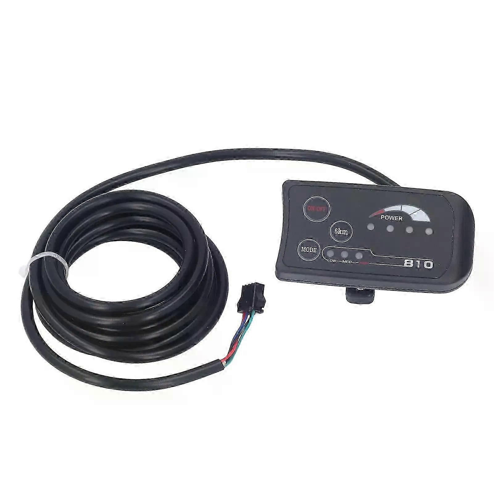 36v/48v S810 Led-anzeigetafel Für E-bikes, 4-adrig, Led-steuerungsanzeige, Sm-stecker (jxlgv)