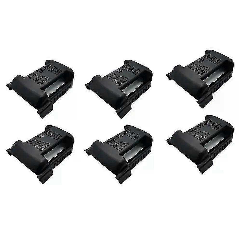 6er-pack Batteriehalterungen, Batterieaufbewahrungsgestell, Schutzaufhänger, Passend Für Dewalt Black&decker Box 18v 20v Akkus - Jxlgv
