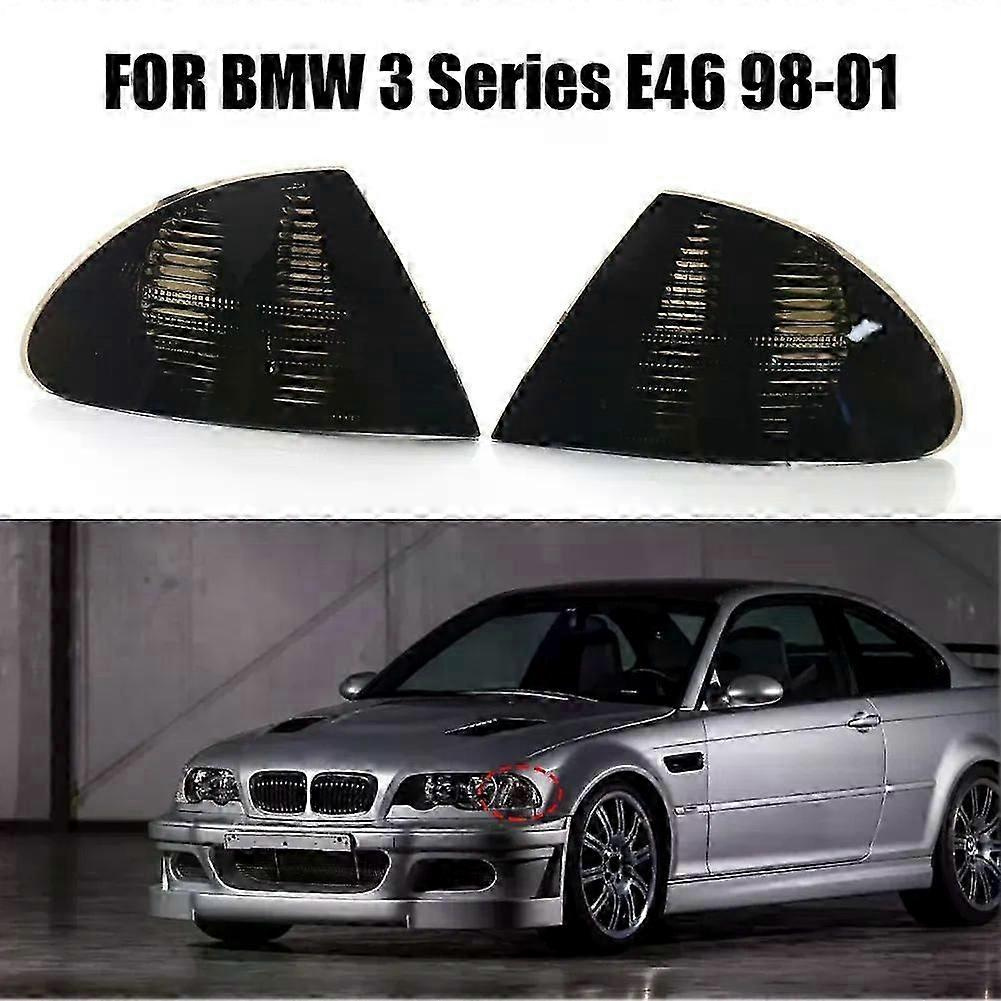 1 Paar Eckblinker Vorne, Passend Für Bmw E46 3er Limousine (1998–2001), Ohne Leuchtmittel, Getönte Gläser – Jxlgv