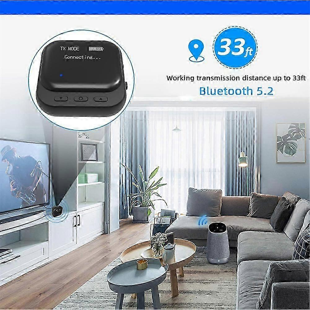 Bluetooth 5.2 Empfänger/sender 2-in-1 (rx/tx), Drahtloser Audioadapter Mit Led-anzeige, Kompatibel Mit Autoradio Und Freisprechfunktion – Jxlgv