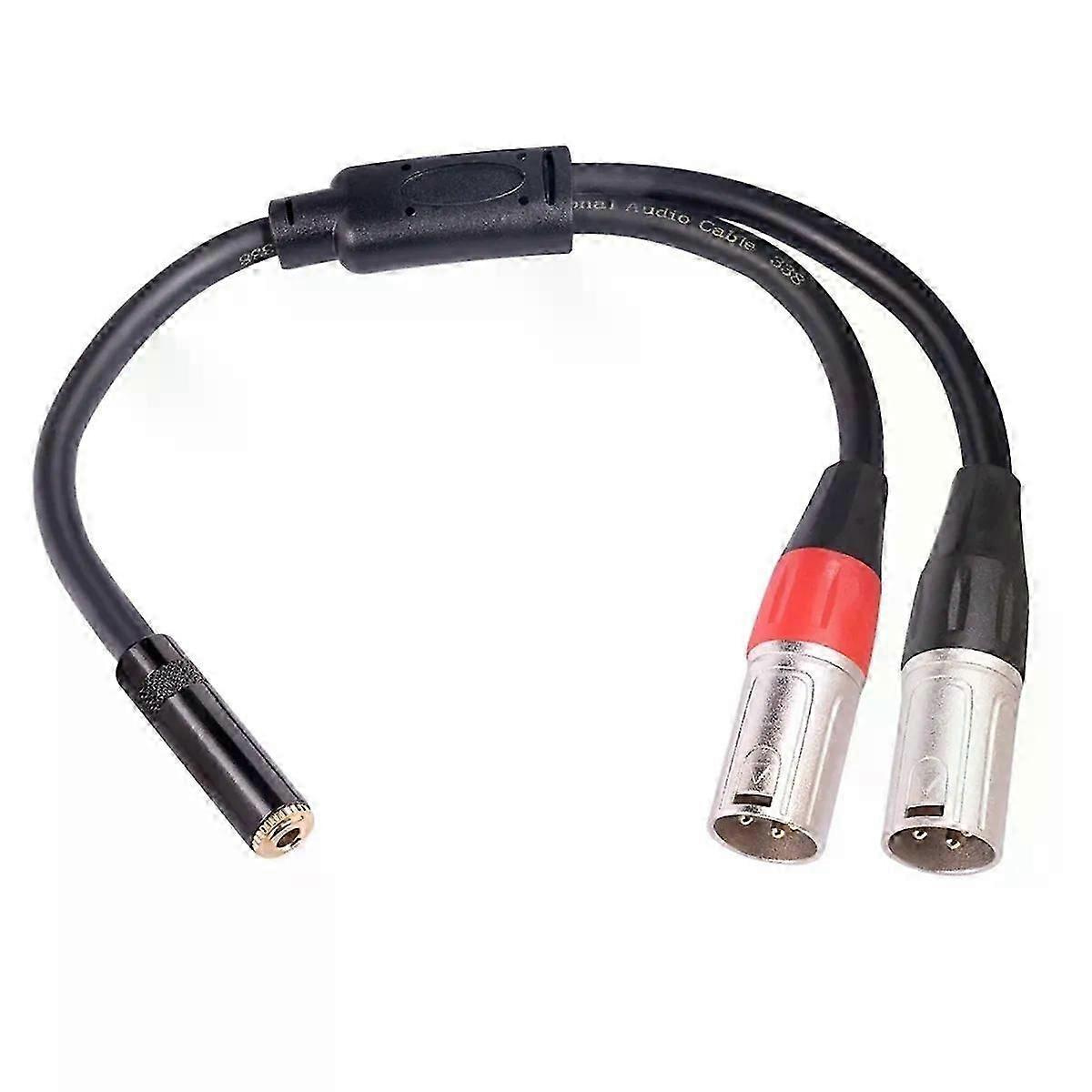 35-mm-stereo-klinkenbuchse Auf Zwei 3-polige Xlr-stecker Y-splitter Ofc Aux-audiokabel 35 Mm Auf 3-poliges Xlr Y-mikrofonkabel-jxlgv