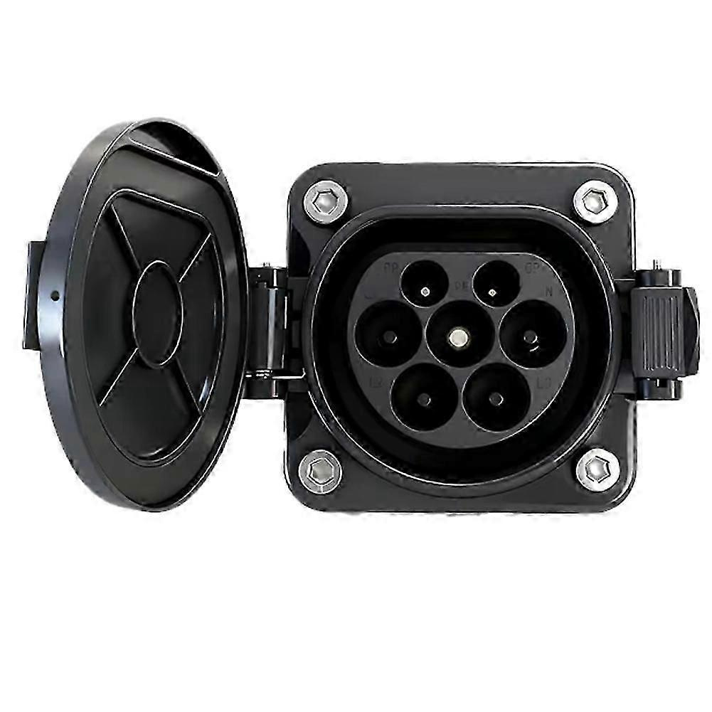 Evse Typ 2 Stecker 32a 3p Für Seitliches Ladegerät Für Elektrofahrzeuge Iec 62196 Typ 2 Steckdose Ev-ladebuchse-jxlgv