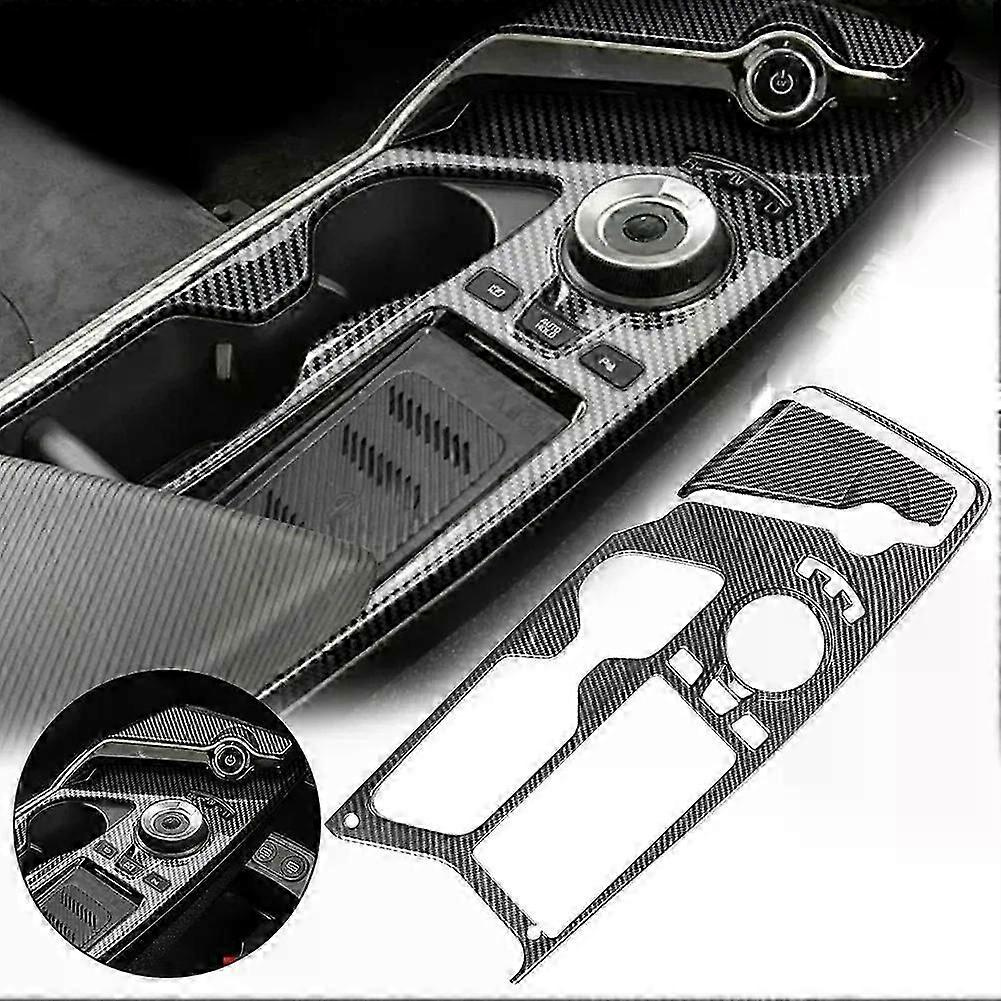 Abdeckung Für Die Mittelkonsole Passend Für Kia Ev6 22-23 Rhd, Carbonfaser-textur, Abs-schalthebelgehäuse-zieraufkleber, Styling-zubehör - Jxlgv