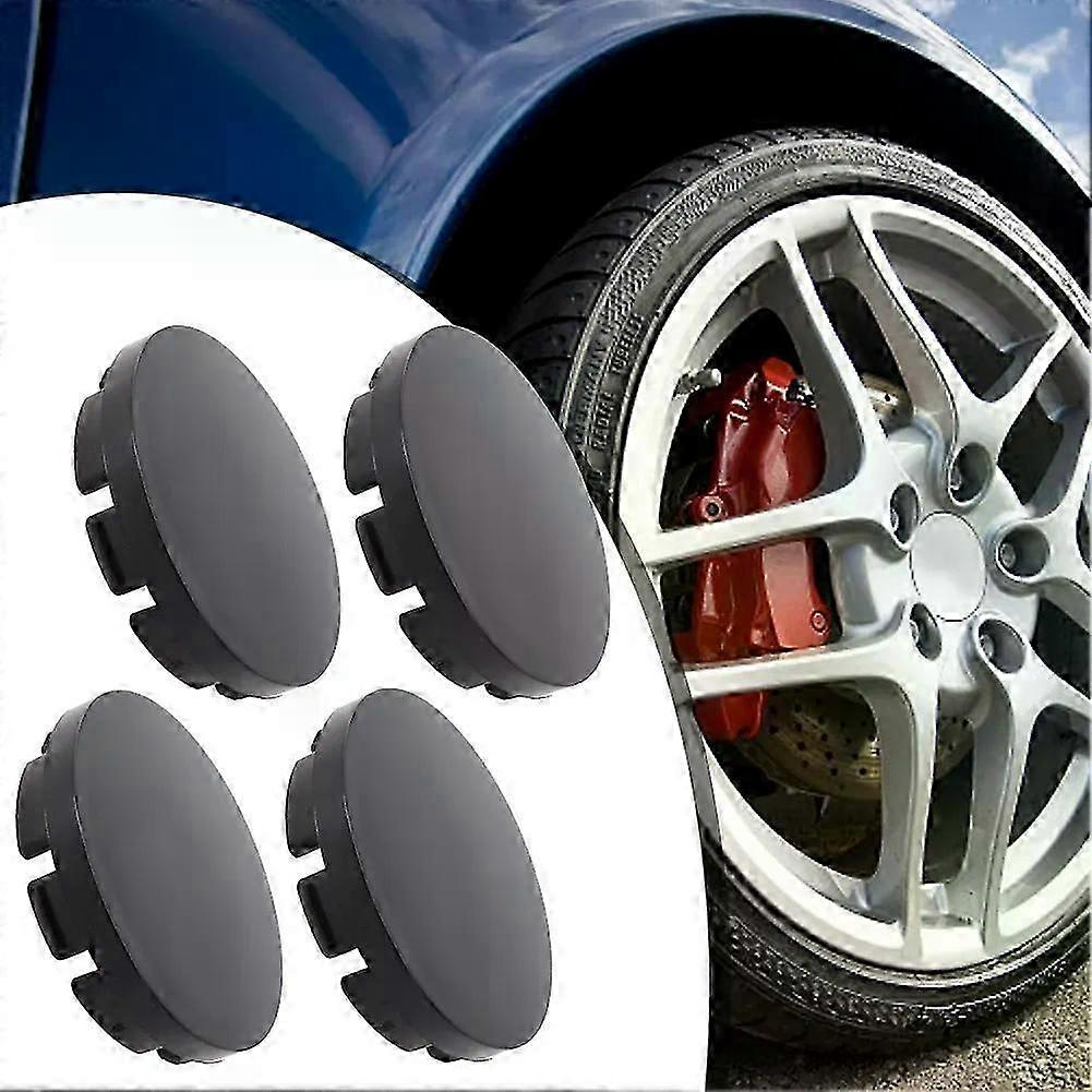 4x 56mm Universal-radnabenkappen, Schwarz, Passend Für Autofelgen, Leichtmetallfelgen, Zubehör Für Ford Fiesta-jxlgv