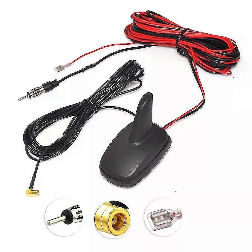 Eightwood Dab+ Fm Am Digital-autoradio-dachantenne Mit Verstärker, Smb-anschluss Und Haifischflossenantenne, Passend Für Jvc, Kenwood, Pioneer – Jxlgv