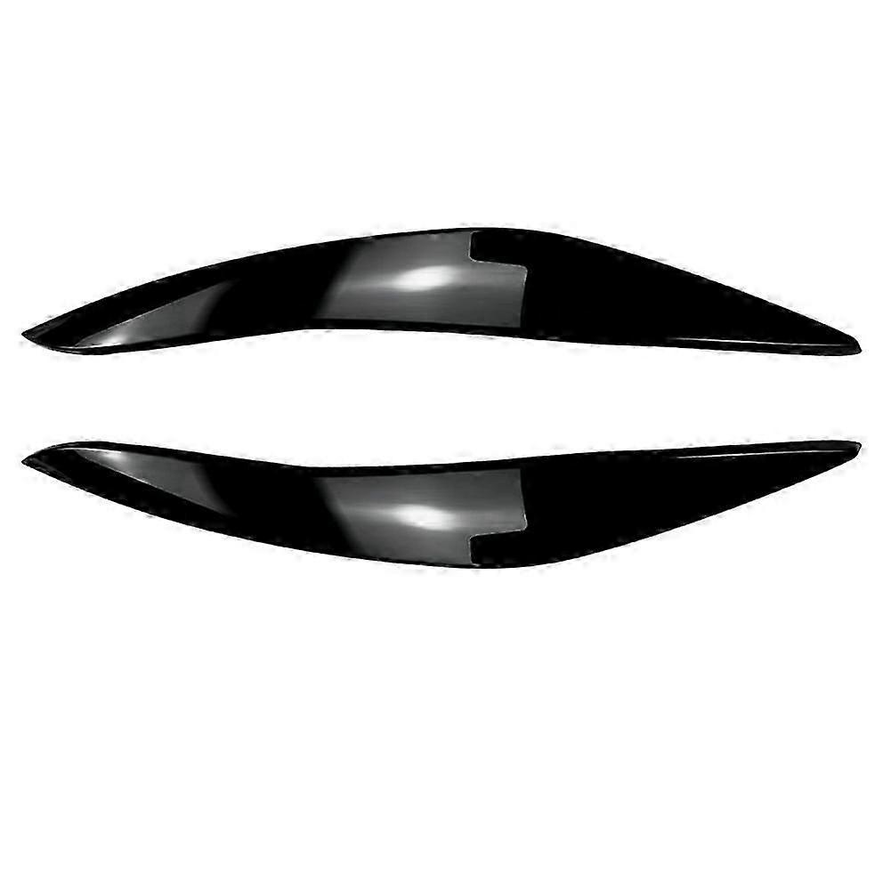 Für Bmw 5er F10 F11 Anfang 2011-2014 Glänzend Schwarz Frontscheinwerfer-abdeckung Zierleiste Augenbrauenabdeckung Zieraufkleber-jxlgv