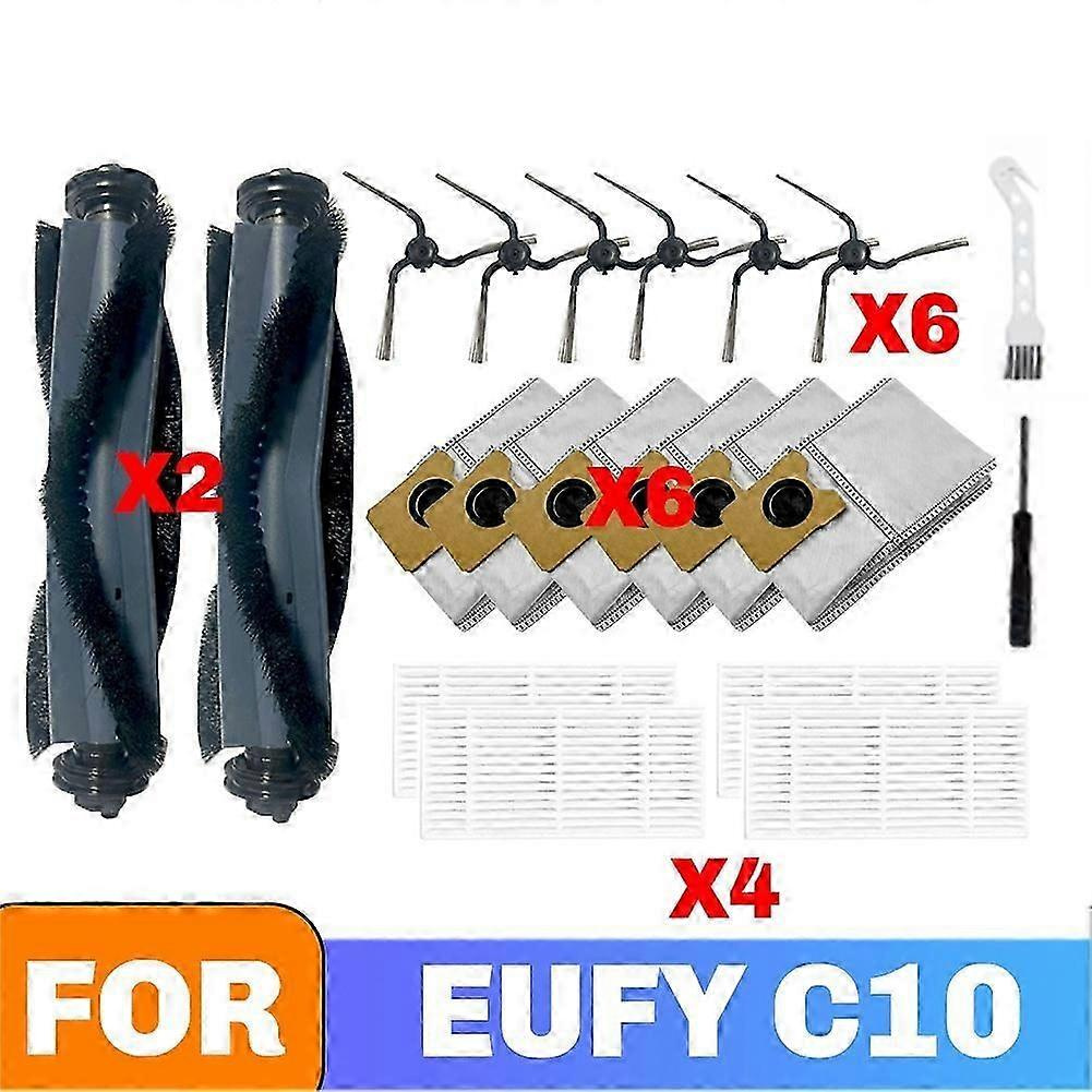 Ersatzteile Für Eufy C10 Saugroboter: Hauptbürste, Hepa-filter, Seitenbürste, Staubbeutel, Wartungsset – Jxlgv
