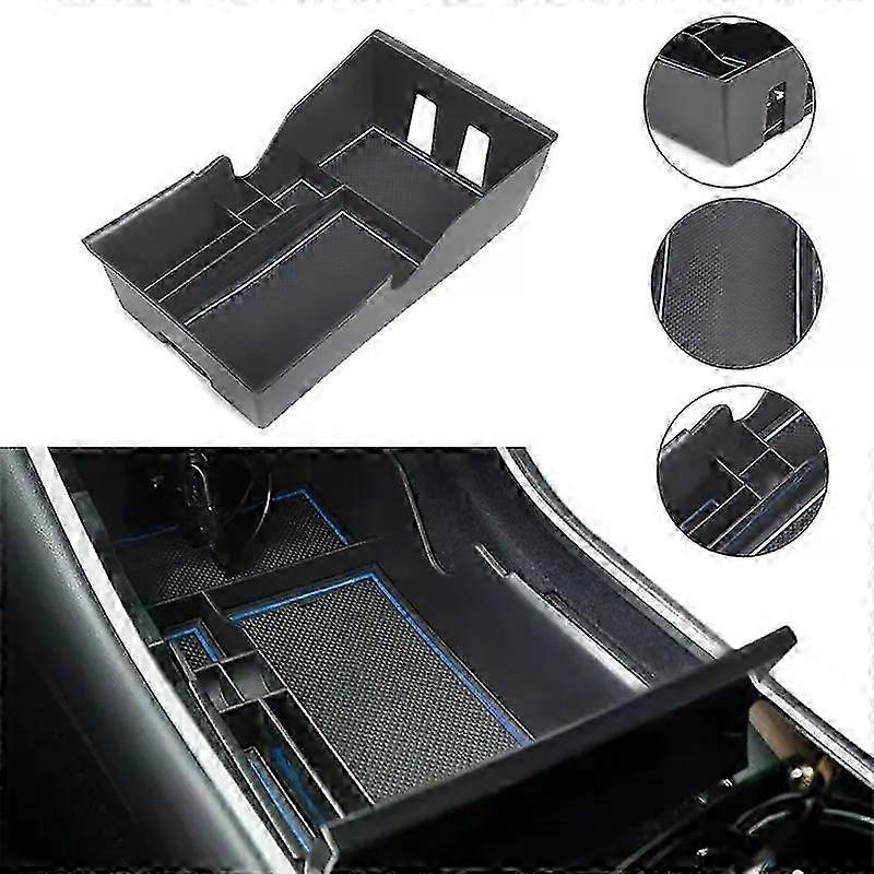 Ablagefach Für Die Armlehne Im Auto, Passend Für Tesla Model 3/model Y – Einsatz Aus Schwarzem Abs-material – Jxlgv