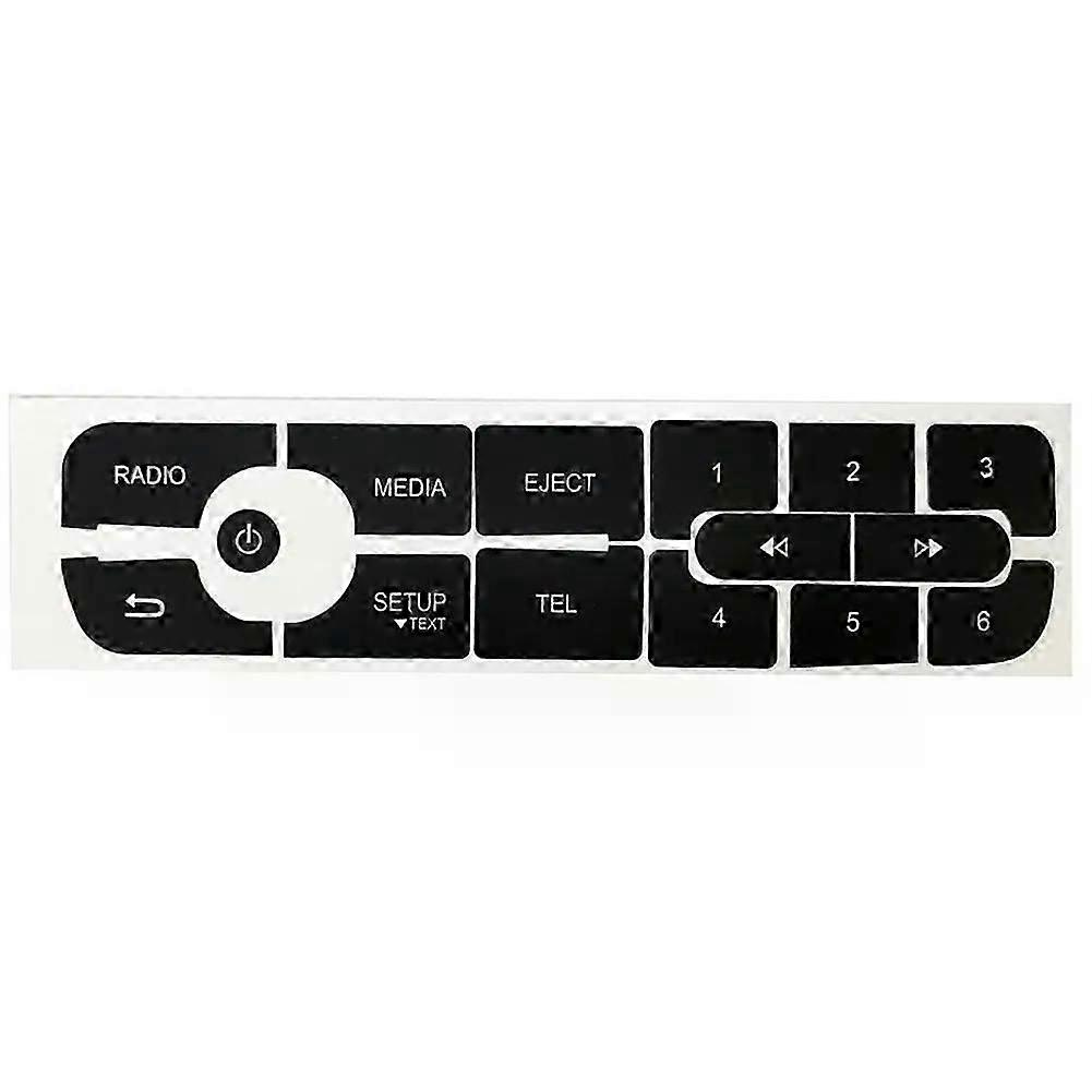 1 Set Reparaturaufkleber Für Autoradio-cd-tasten, 150 X 50 Mm, Schwarz, Passend Für Renault Megane, Master Iii, Linkslenker (jxlgv)