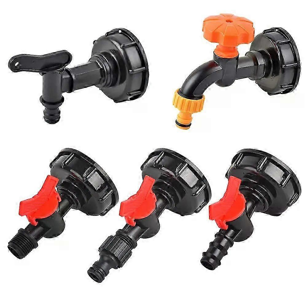S60 Ibc-tankadapter Mit Innengewinde, 16 Mm 1/2"-schnellkupplung, Passend Für Gartenbewässerung Mit Eimern Und Tonnen-behältern – Jxlgv