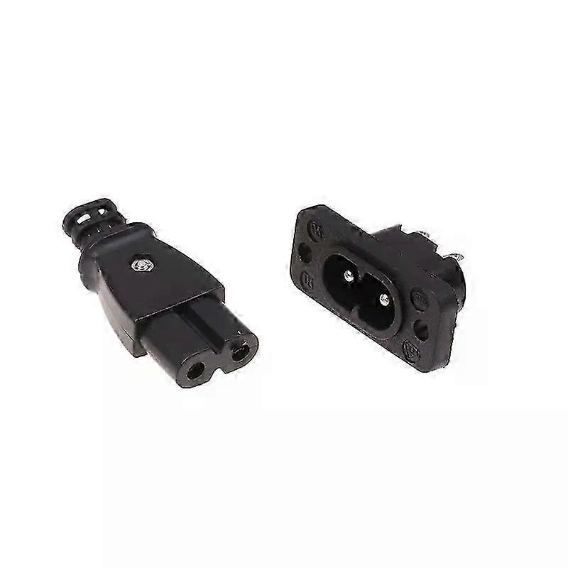 C8-steckdose (männlich/weiblich), Einbaustecker, 35 Mm × 15 Mm, Wechselstrom 250 V, 25 A, 8-förmig (jxlgv)