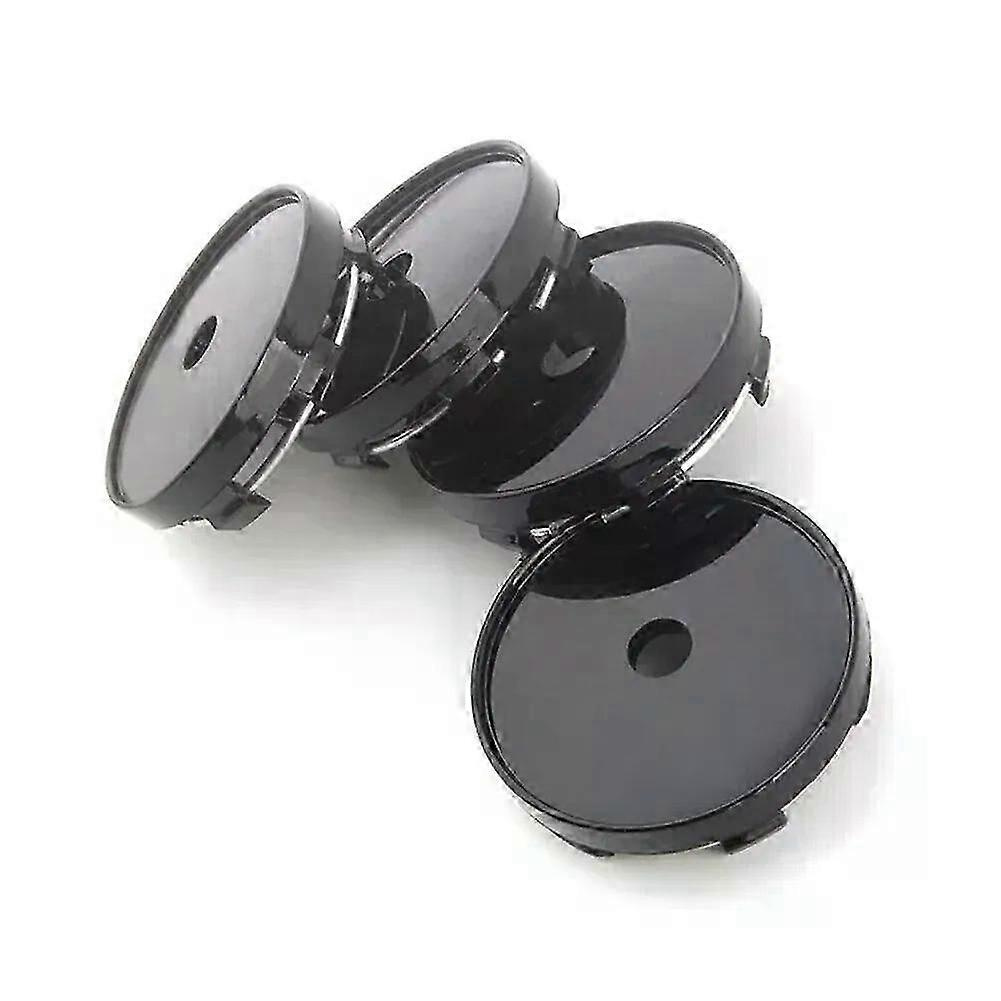 4 Stück Schwarze Auto-radnabenkappen 56 Mm Felgenabdeckungen Ohne Logo, Passend Für Autofelgen - Jxlgv