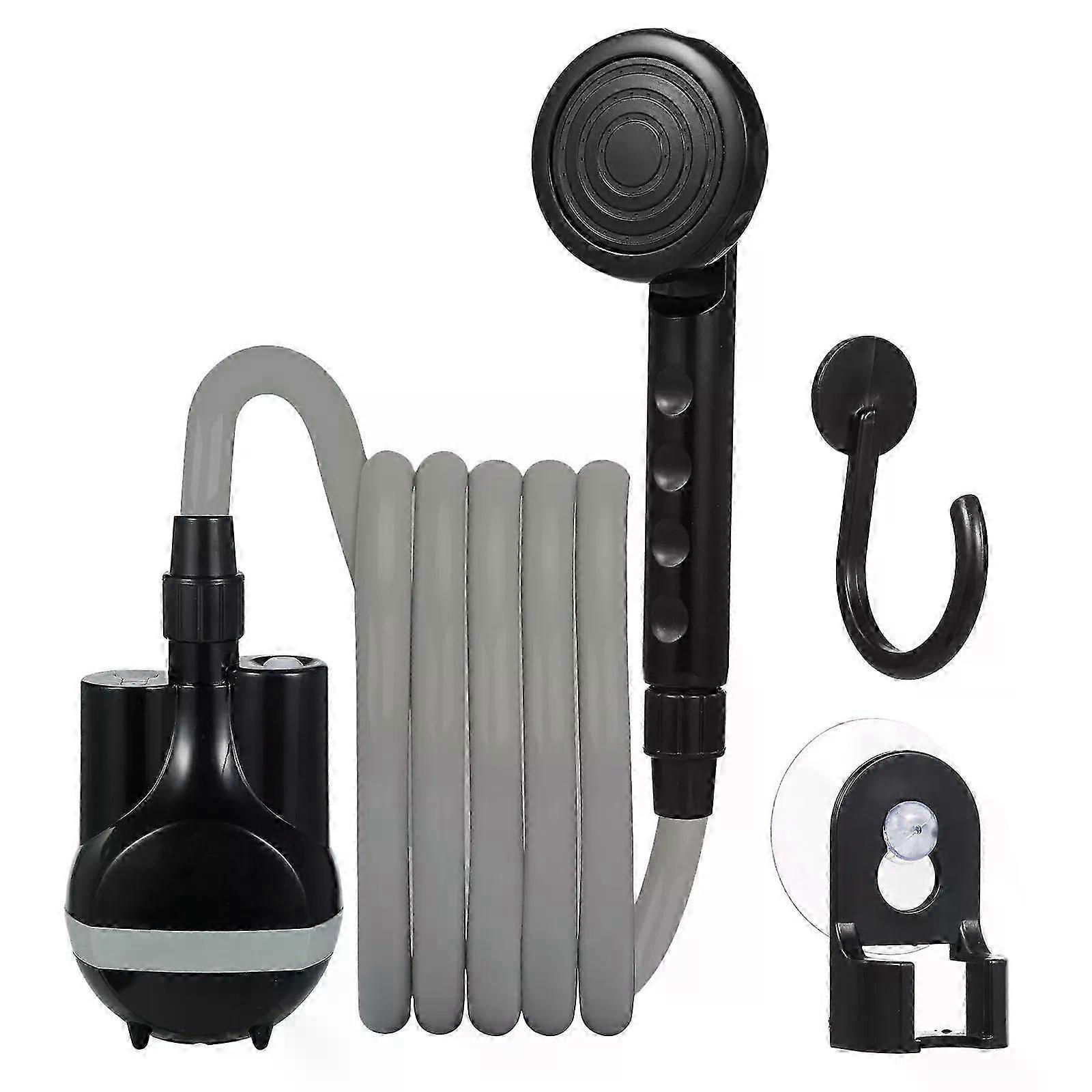 Tragbare Campingdusche, Elektrische Dusche Für Drinnen Und Draußen Mit Wasserschalter, 2200 Mah Akku, Typ C, Wiederaufladbar, Schnellladefunktion, 20 M (66 Ft) – Jxlgv