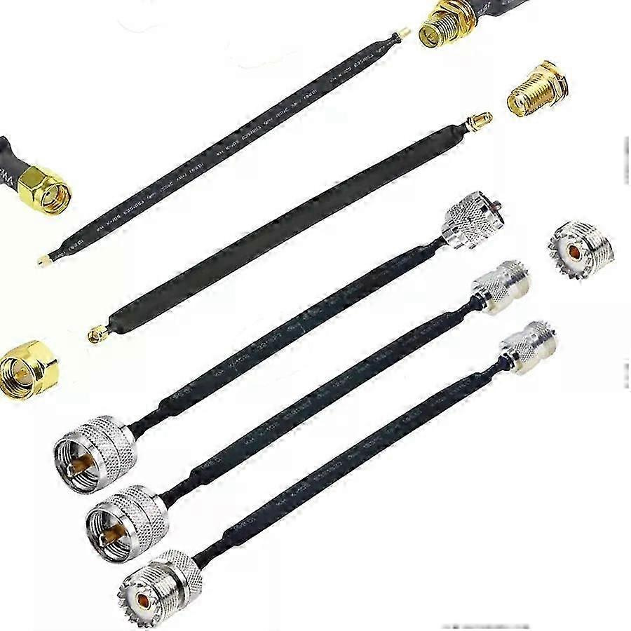 Tür-/fensterdurchführung, Flaches Hf-koaxialkabel, Sma Rp-sma So239 Uhf-buchse Auf Uhf-buchse, 50 Ohm Hf-koaxial-pigtail-verlängerungskabel – Jxlgv