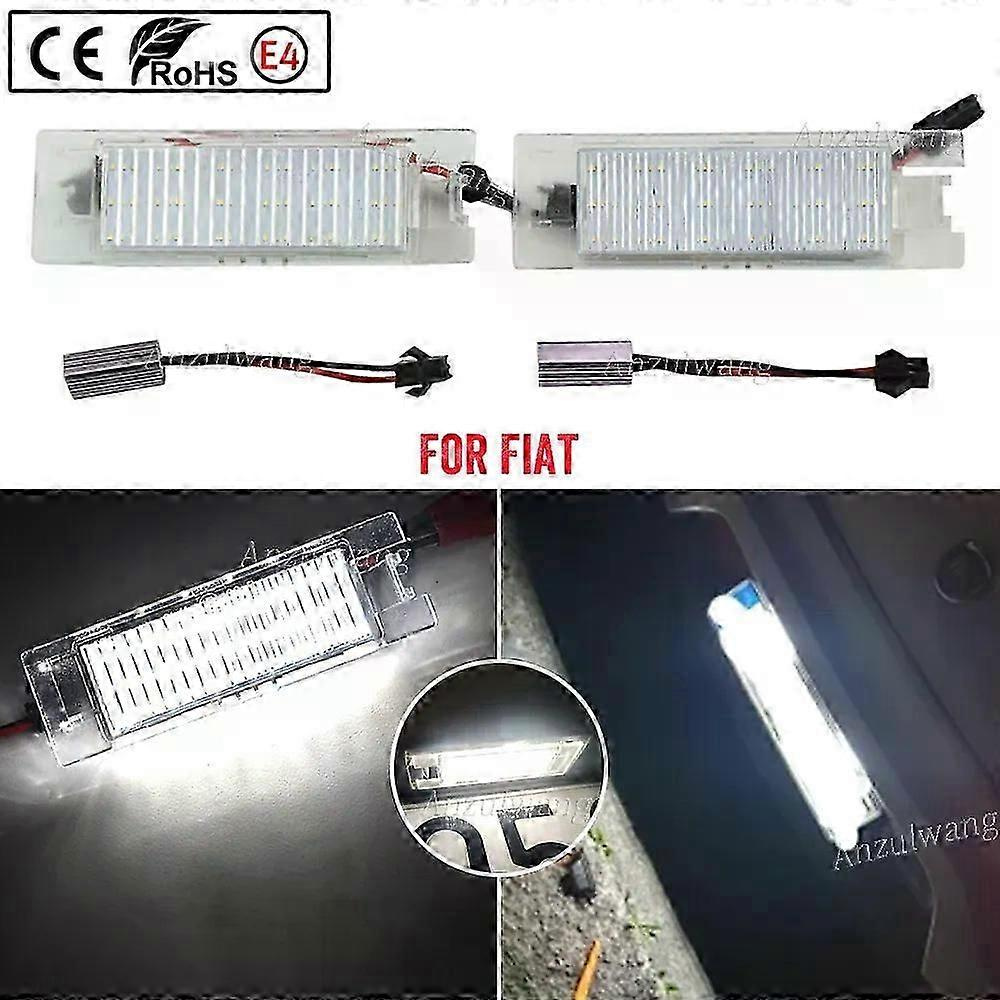 2pcs Led Anzahl Kennzeichen Licht Fit Für Fiat Bravo Argo - Grande Punto Evo Siena 500l Doblo Croma Marea Rücklicht Canbus-jxlgv