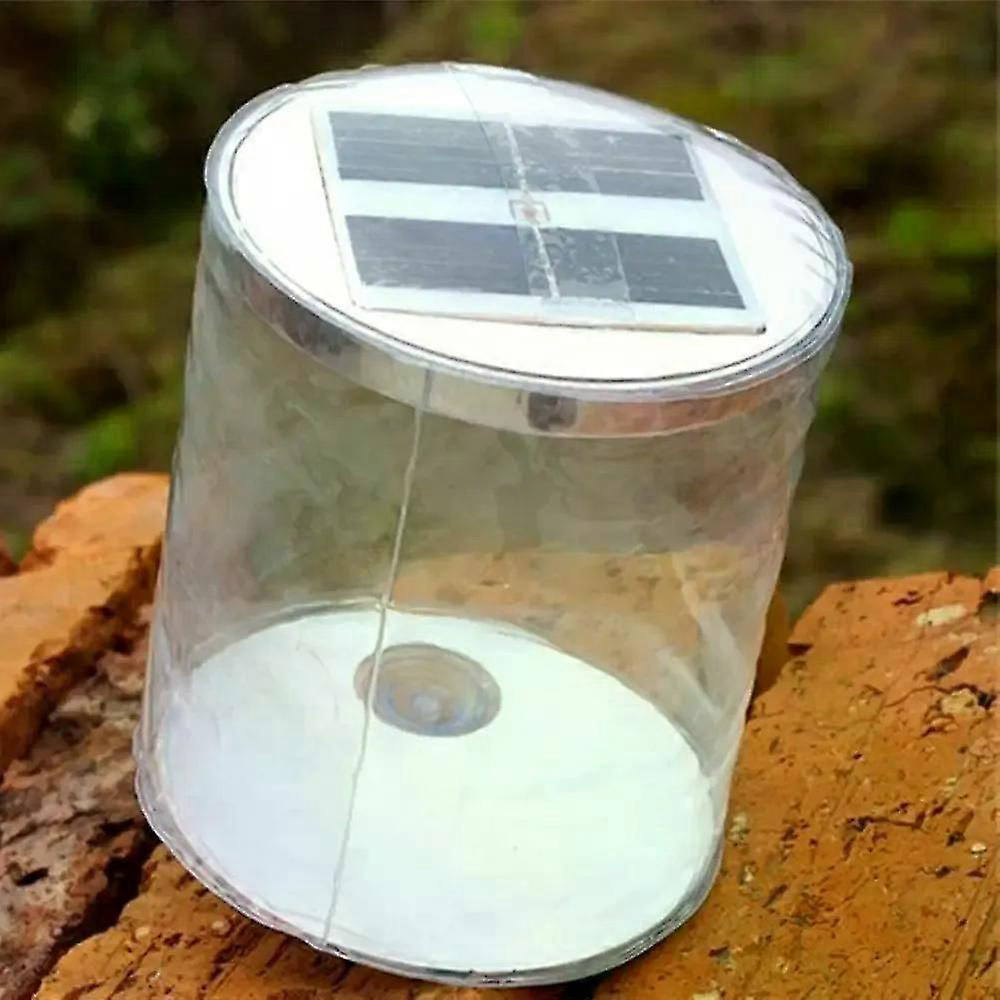 1 Stück Led-camping-solarleuchte Aus Pvc, Aufblasbar, Wasserdicht, Faltbar, Jxlgv