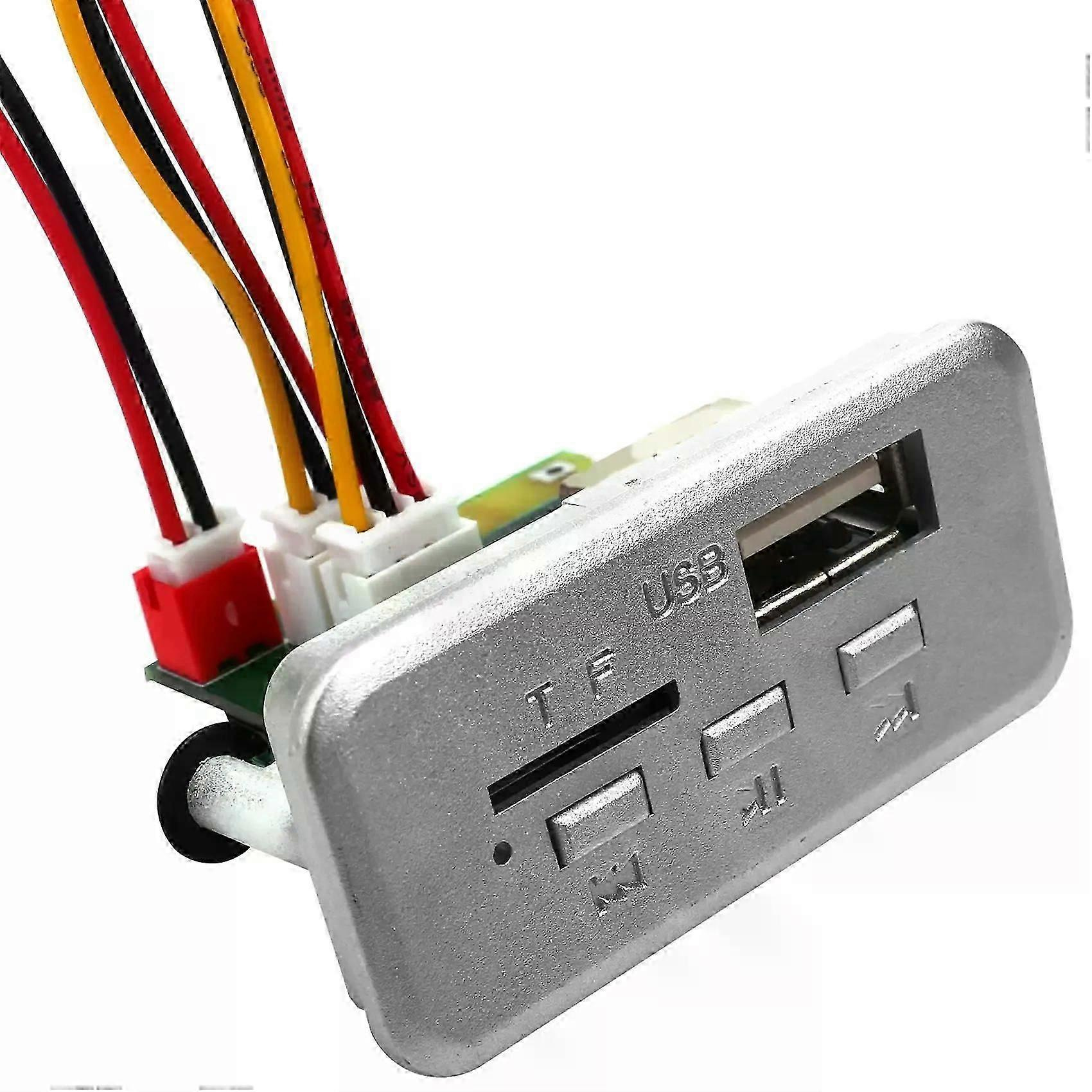 019v Bluetooth 50 Mp3-player-modul 12v Autoradio-modul Mit Tf-kartenunterstützung (silber)-jxlgv