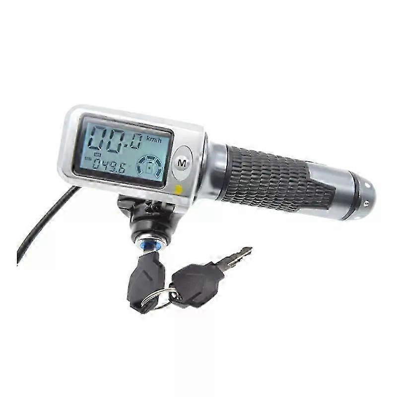 1 Paar Gasgriffe Für Elektrofahrräder Mit Lcd-display, 36–60 V Geschwindigkeitsregelung, Passend Für E-bikes Und Roller – Jxlgv