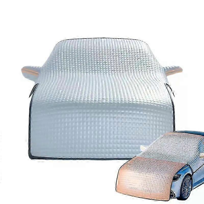 Schneeschutz Für Die Windschutzscheibe Mit 2 Außenspiegelabdeckungen, Winter-schneeschutz Für Die Motorhaube Mit Dachschutz Und Reflektorstreifen – Jxlgv