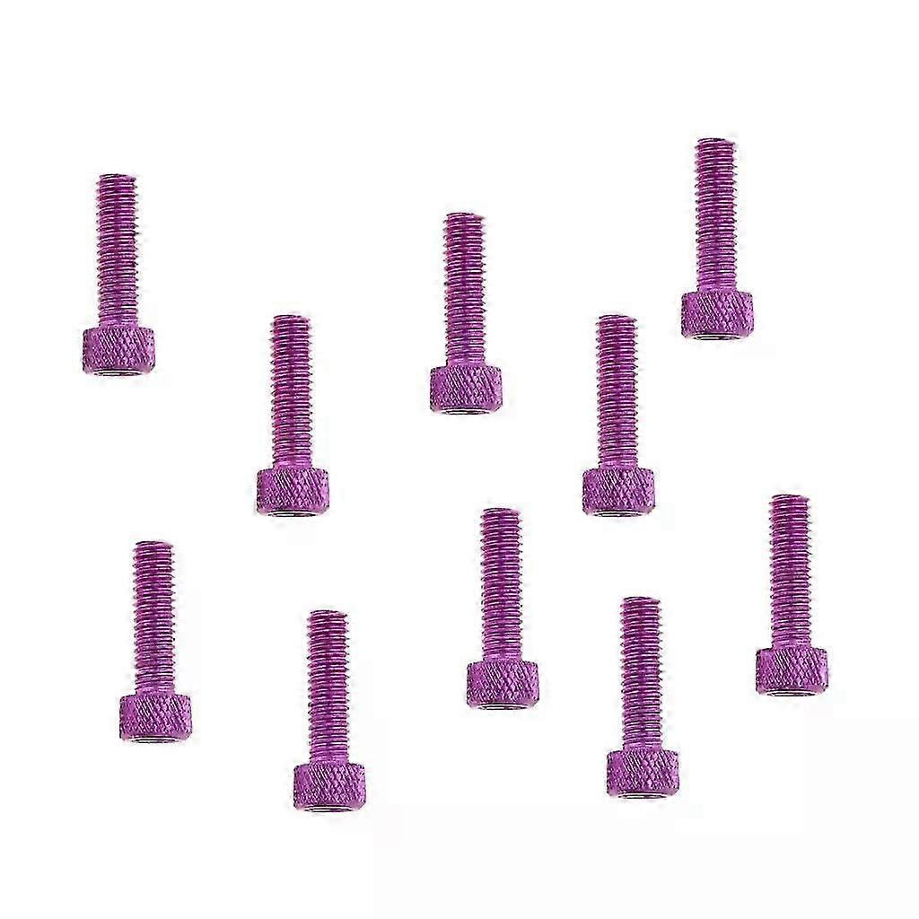 10 Stück M6x20mm Edelstahl-innensechskantschrauben Mit Schlüsselkopf, Lila-jxlgv
