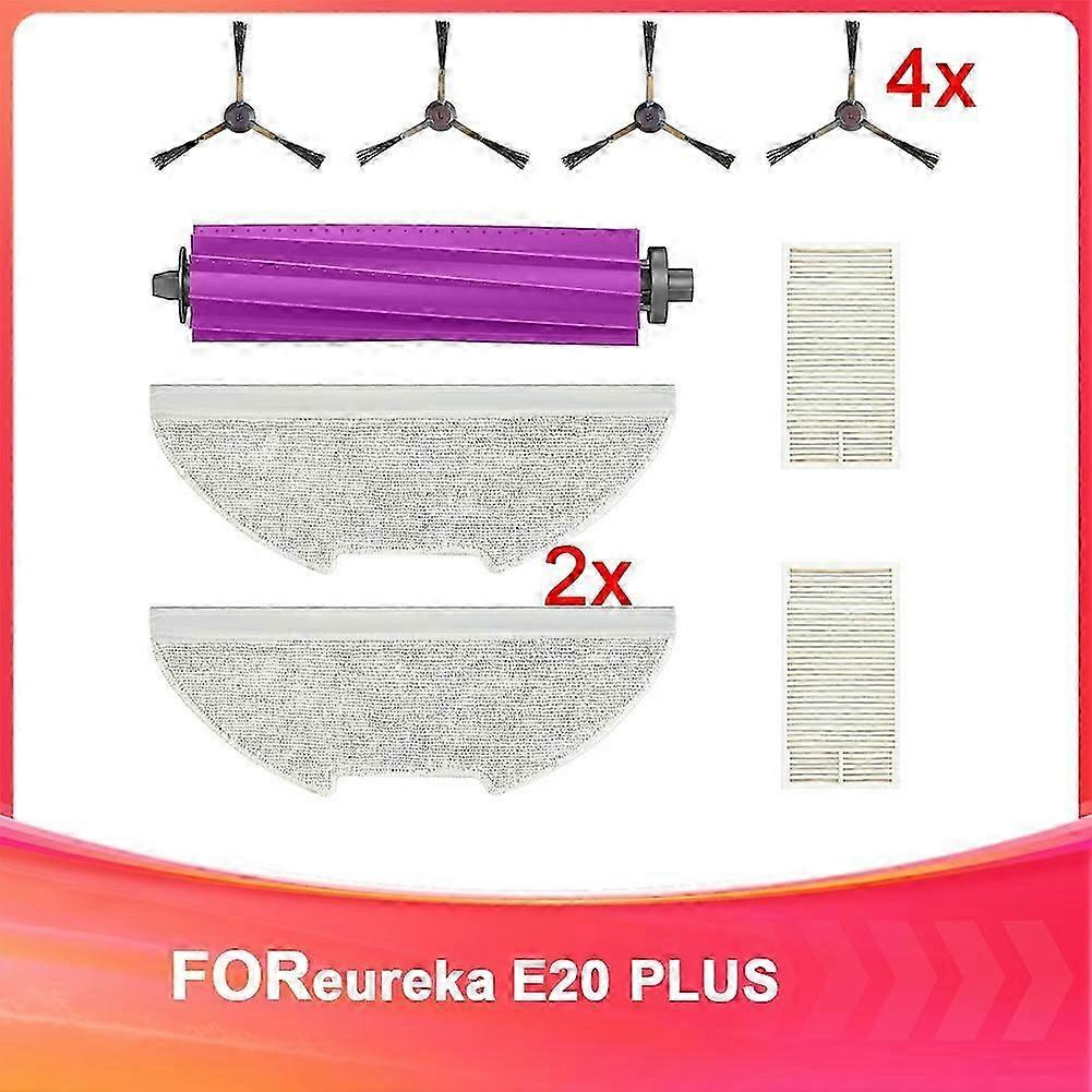 Ersatzteile Für Den Saugroboter E20 Plus: Gummibürste, Kantenbürsten, Hepa-filter, Wischpads – Jxlgv