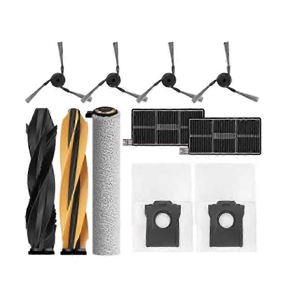 11-teiliges Zubehörset Für Dreame Aqua 10 Ultra Roller / Aqua10 Roller Kehrmaschine: Hauptbürste, Seitenbürste, Wischmopp, Filter, Staubbeutel – Jxlgv