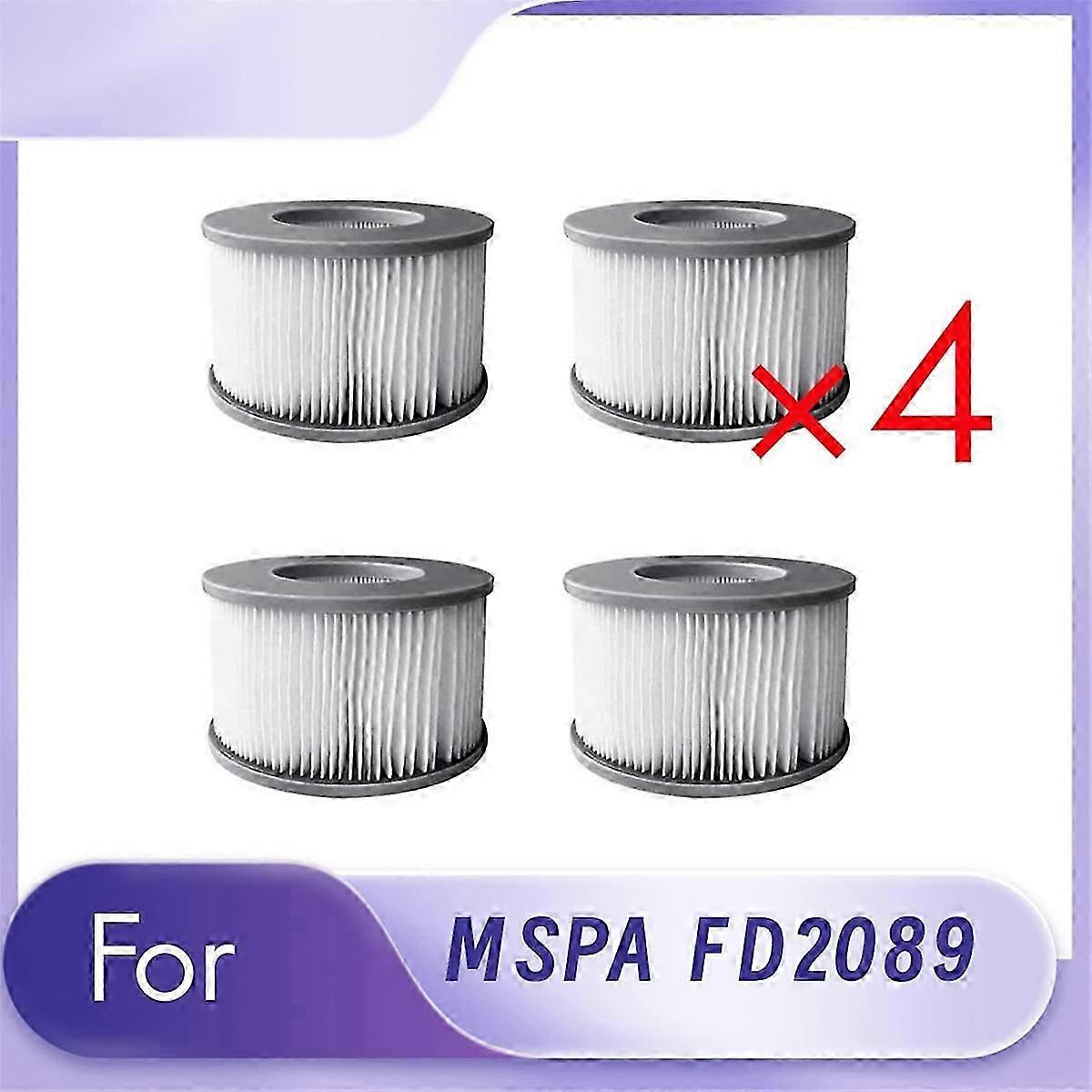 4 Stück Schwimmbadfilter 2020 Für Mspa Fd2089 Aufblasbarer Wannenfilter-jxlgv