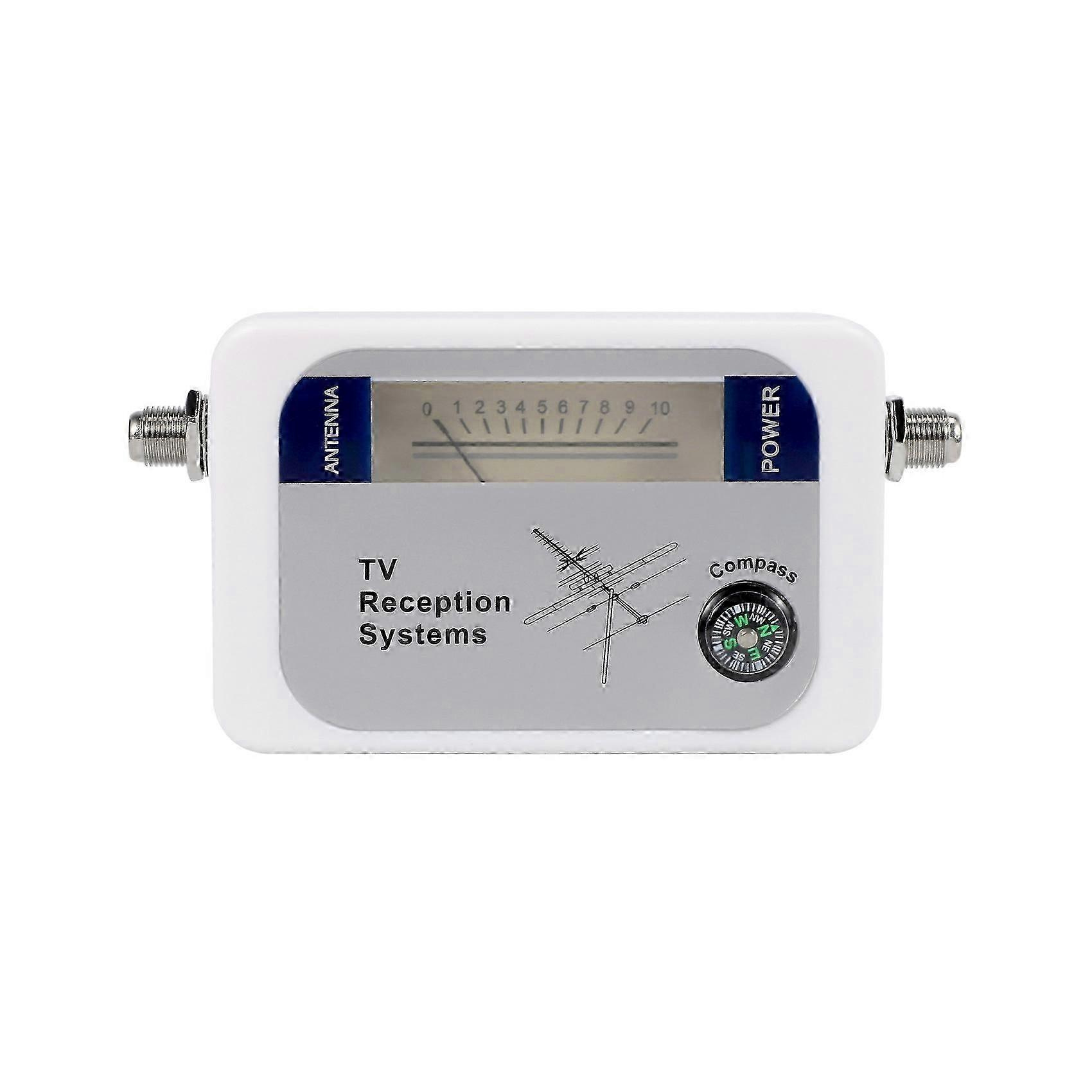 Dvb-t Finder Digitaler Antennen-signalstärkemesser Für Terrestrisches Fernsehen Weiß-jxlgv
