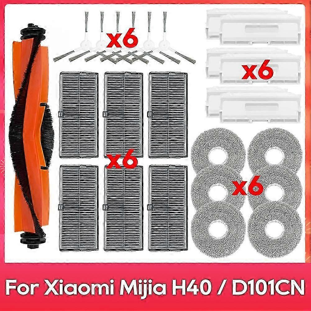 Ersatzteile Für Xiaomi Mijia H40 / D101cn: Haupt- Und Seitenbürste, Hepa-filter, Wischtücher, Staubbeutel – Jxlgv