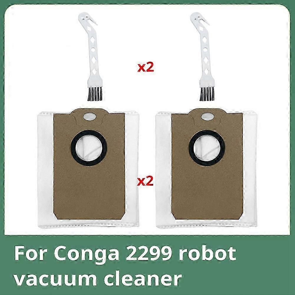 Für Conga Saugroboter 2299 Verbrauchsmaterialien Staubbeutel Vliesbeutel Ersatzzubehör Bürste-jxlgv