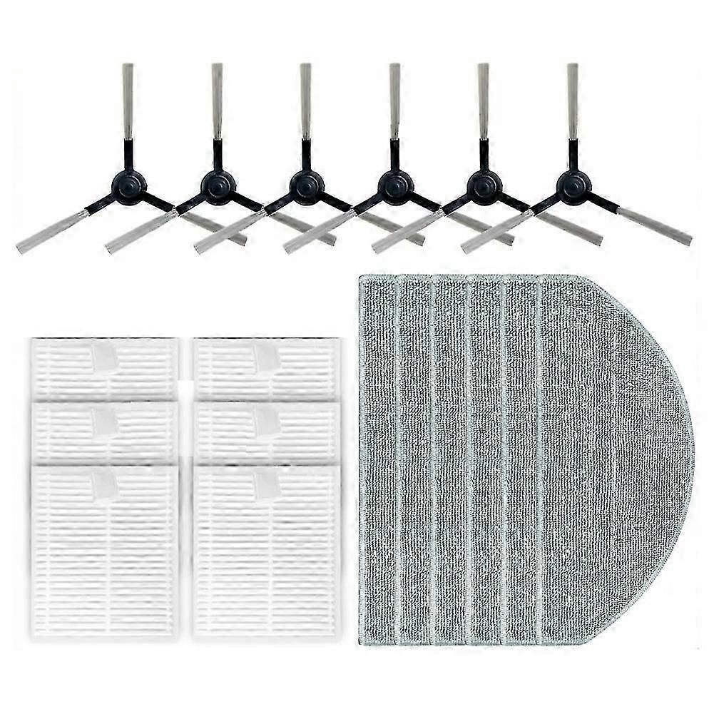 Für Roidmi Eve Cc / Sdj12rm Seitenbürste Hepa-filter Wischtücher Reinigungsroboter Zubehör Ersatzteile, 18-teilig - Jxlgv