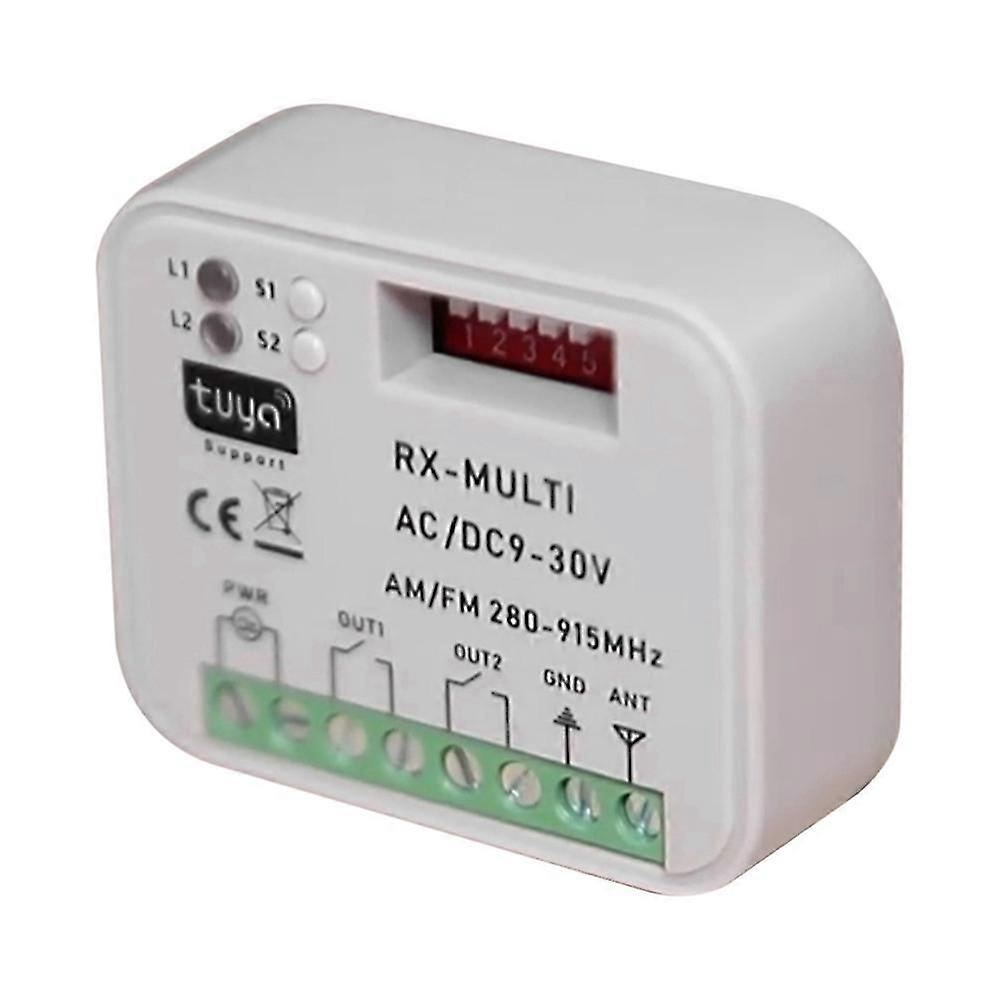 Intelligenter Wlan-universal-multifrequenz-empfängerschalter Mit Fernbedienungsrelais Für Tuya-garagentore Und Hausautomation (tuya Wifi Dc9-30v-jxlgv)