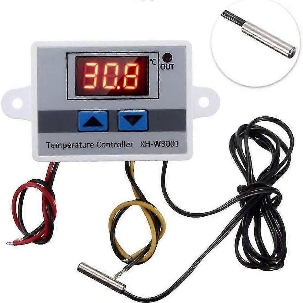Xh-w3001 Digitaler Temperaturregler Mit Mikrocomputer, Thermostatschalter Und Thermometer, Neuer Thermoregler 12/24/220v-jxlgv