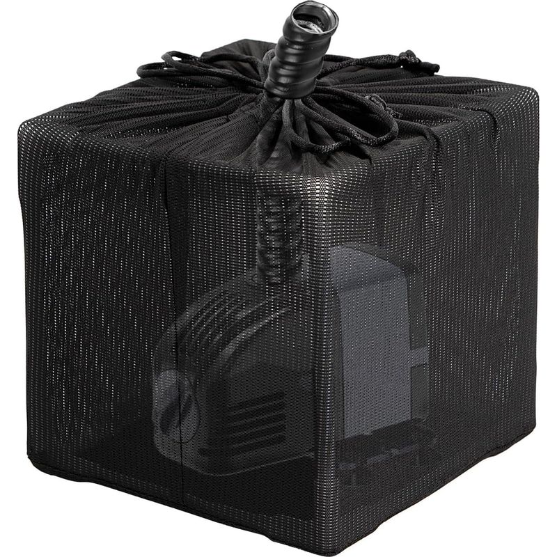 Sac Filtrant Pour Bassin - Sac Filtrant En Maille Filet - Sac De Barrière De Pompe - Noir - Filtre En Maille Blanche - Pour Aquarium, Jardin, Bassin (25,4 Cm)